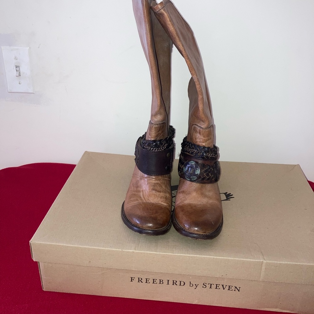 Freebird ladies tall western boots.